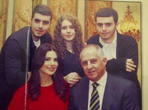 Mona Abou Hamze and her family